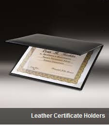 Leather certificate holders3