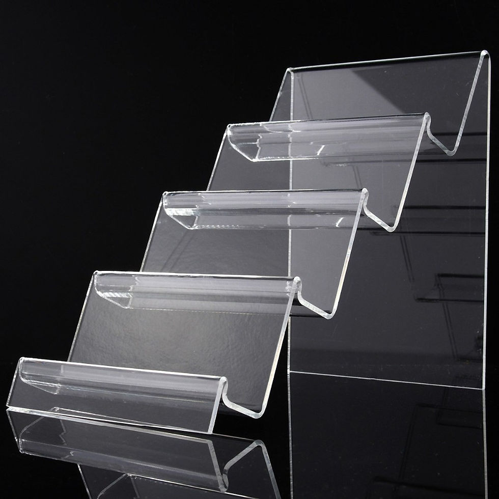 AcrylicMan middle east-clear acrylic display stand-multiple grooves