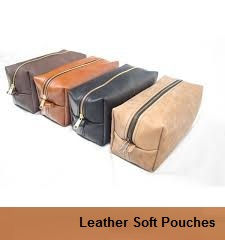 leather soft pouches