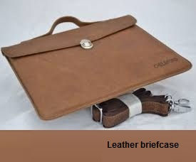 Leather briefcase