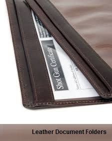 leather folders