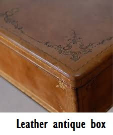 Leather antique box4