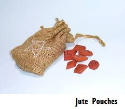 Leather-Jute pouches