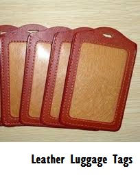 leather luggage tags