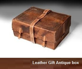 leather antique box