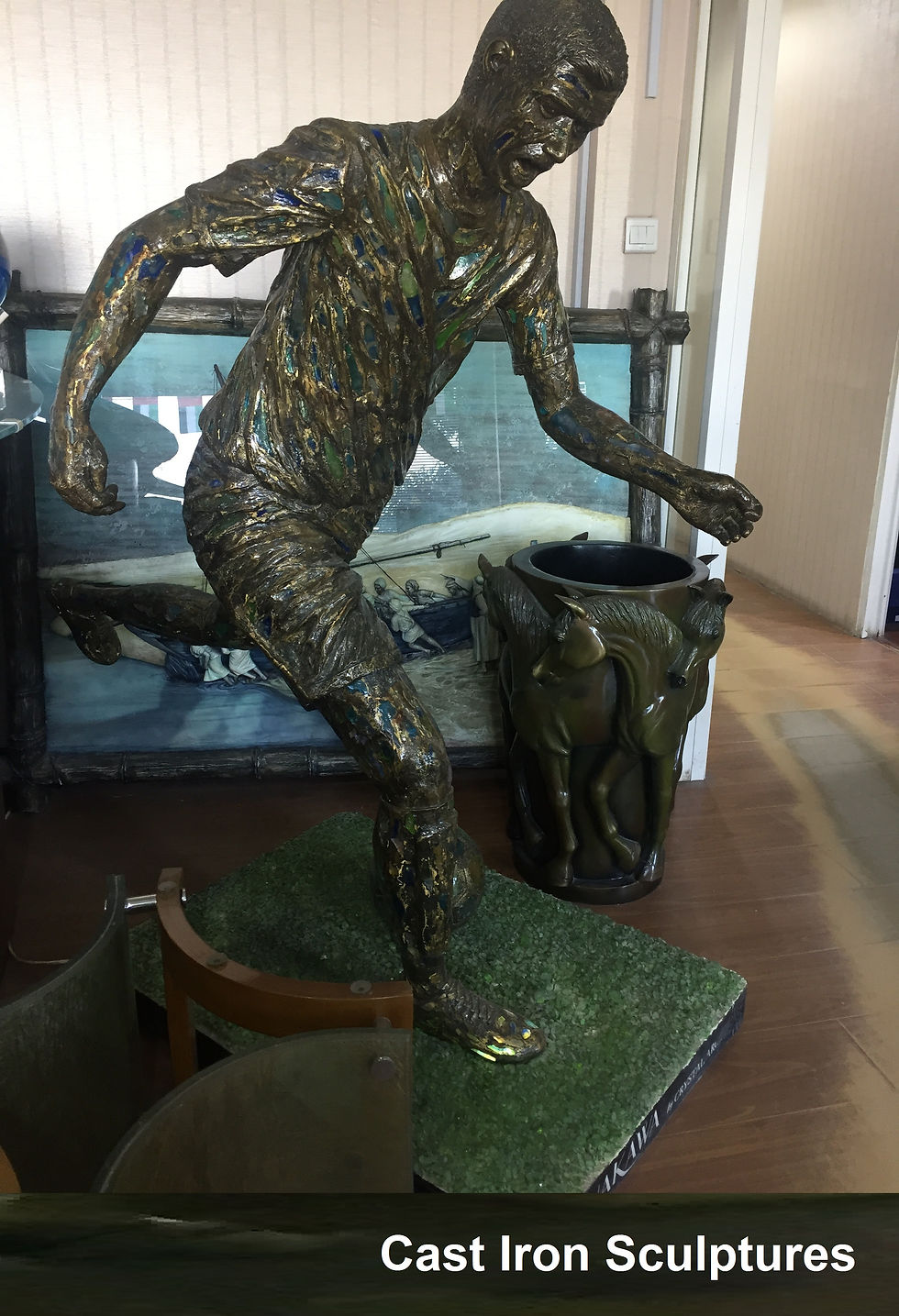 INTERIORS-DECOR-GUNMETAL SCULPTURES