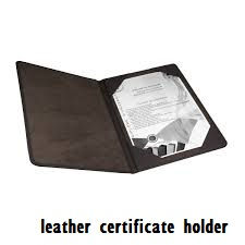 Leather certificate holder1