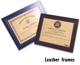 Leather frames