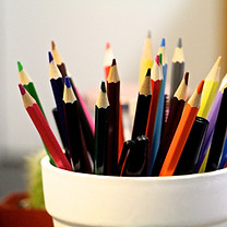 Boîte de crayons de couleur