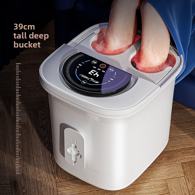 Thumbnail: Electric Foot Bath Bucket Vibration Massage Foot Spas and Baths Bubbles Surfing 