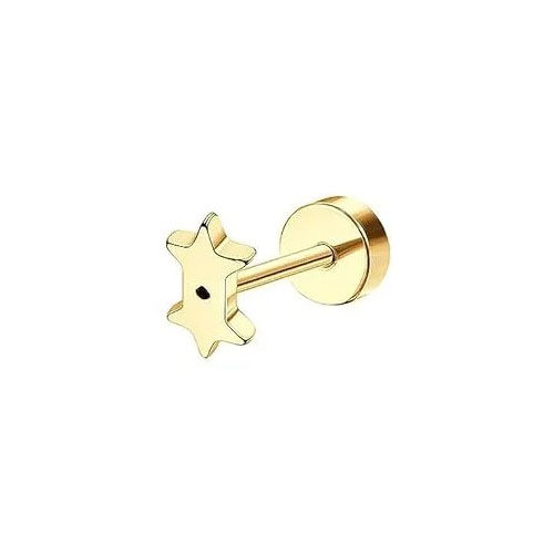 Thumbnail: Bobisty 1PC Flat Back Earrings for Women Hypoallergenic Surgical Steel Earrings 