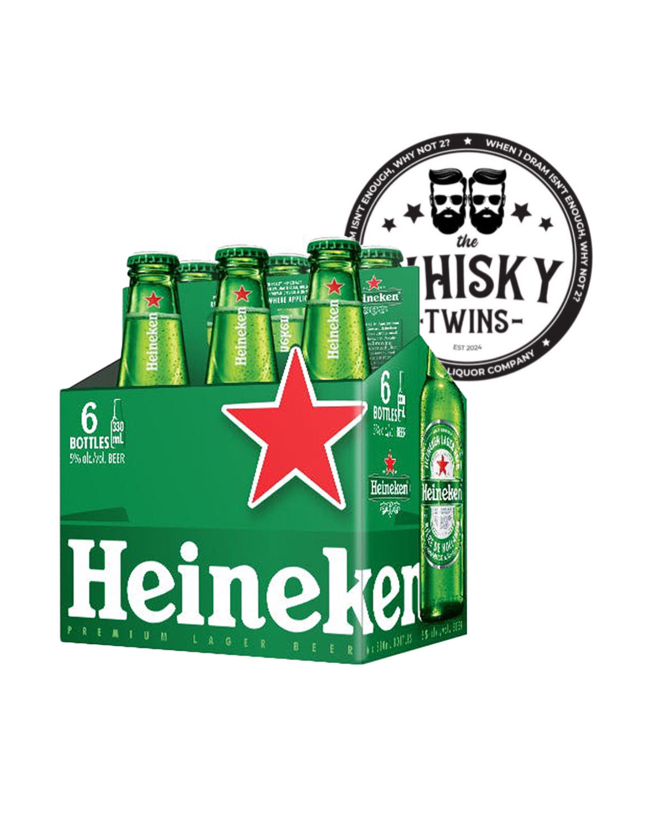 Heineken Beer 6 Pack NRB (330ml)