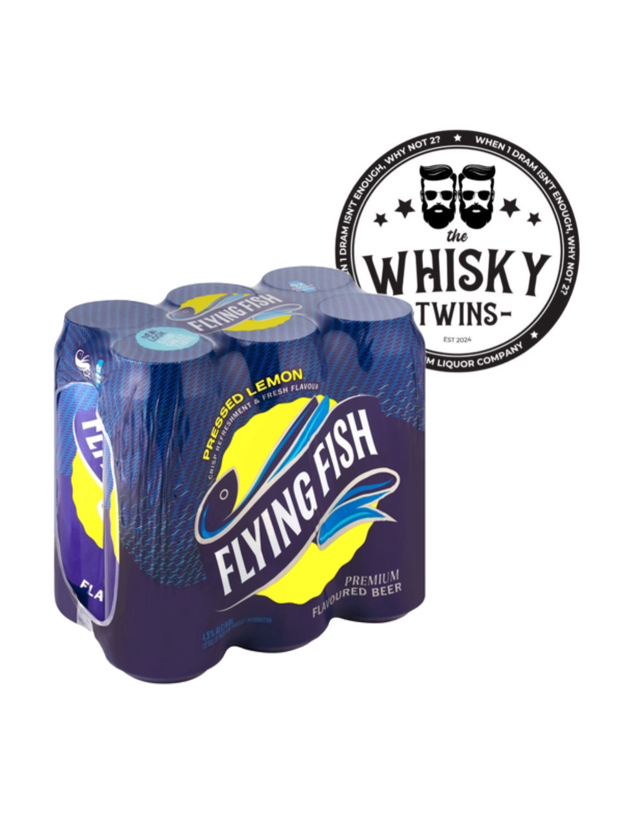 Flying Fish Pressed Lemon Premium Flavoured Beer 6 Pack Cans (500ml)