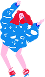 ファッショナブルな女の子
