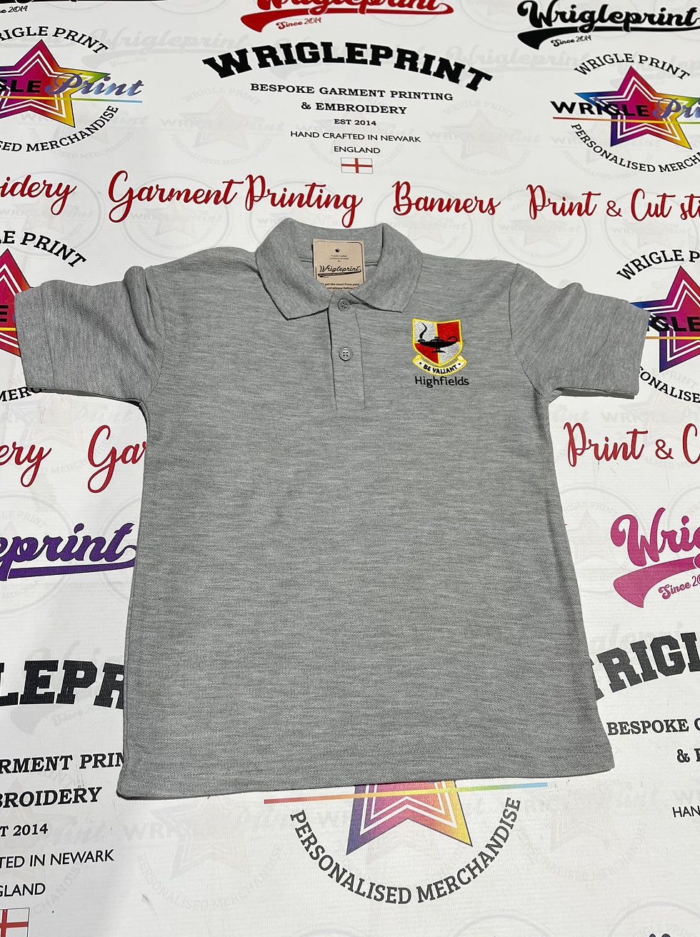 Thumbnail: Highfields Grey Polo Shirt