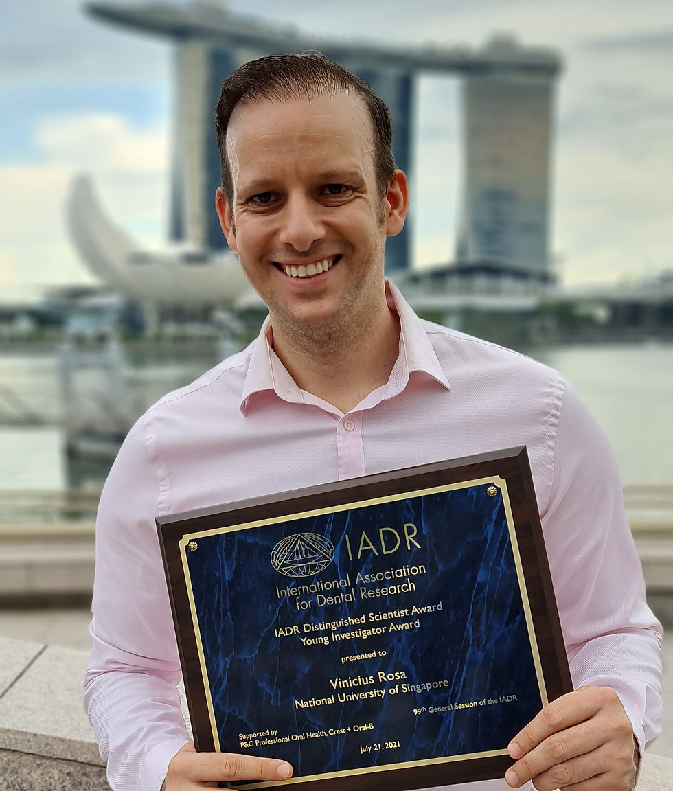 A/P Rosa receives the IADR Distinguished Scientist Young Investigator Award