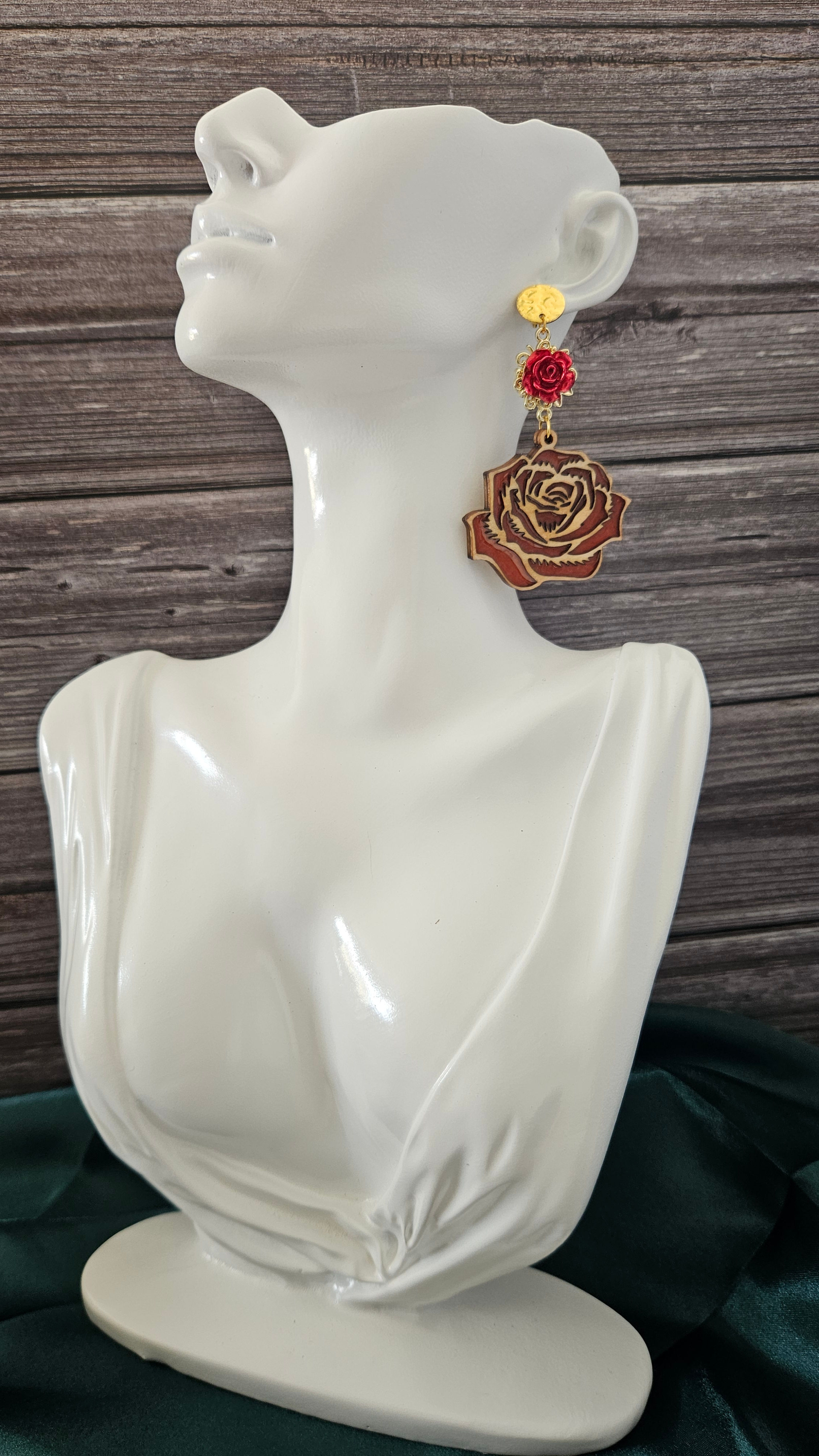Boucles d'oreilles Rose Royale