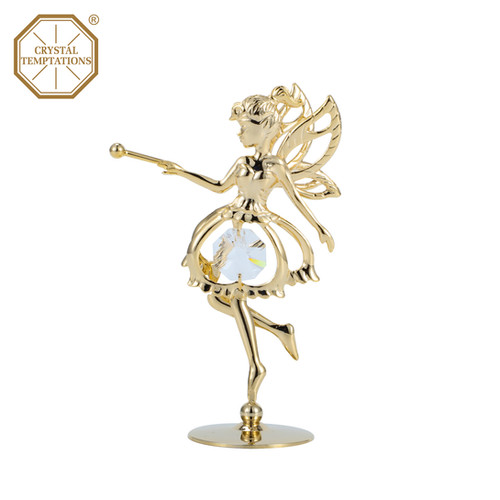 Gold plated Fairy Iron table decoration CRYSTAL TEMPTATIONS® Union