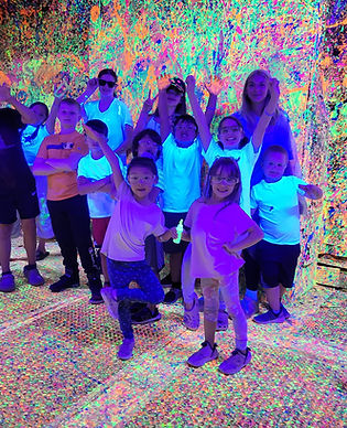 Glow paint splatter box