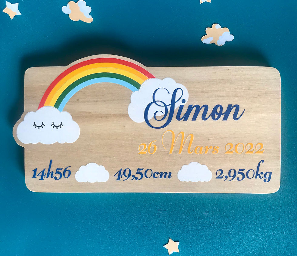 Miniature : Plaquette thème "Dans le ciel" à personnaliser