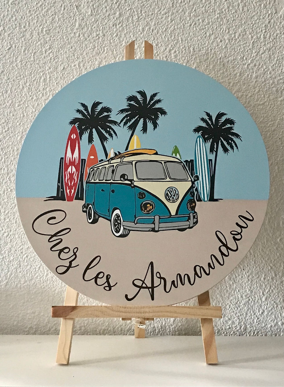 Miniature : Disque thème " Combi surf " à personnaliser diamètre 38cm