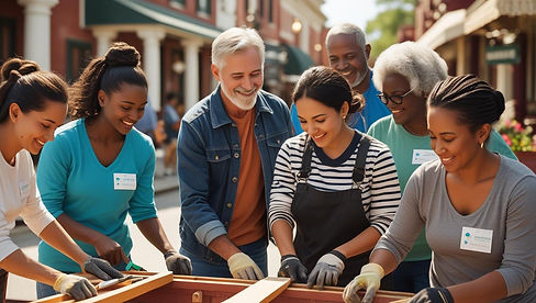volunteering on a committe that serves our historical main street district.jpg