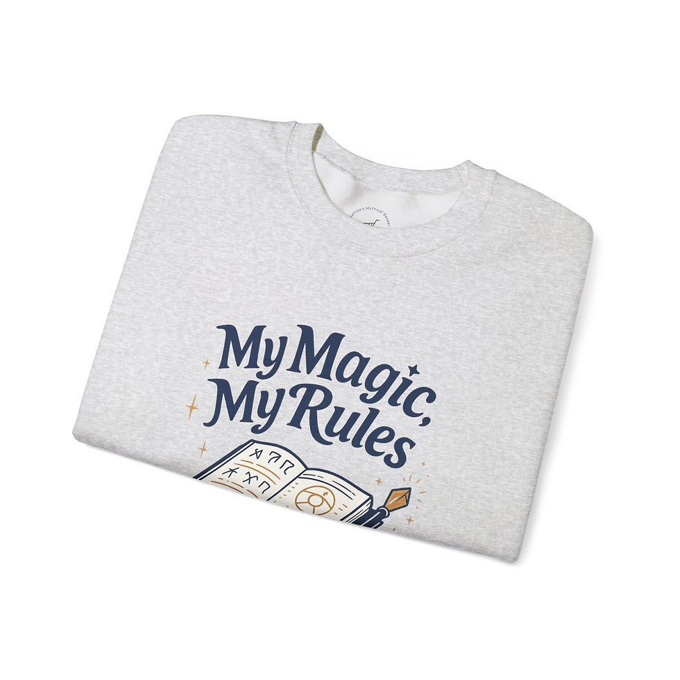 Thumbnail: Magic Is Messy sweatshirt with playful magical design
