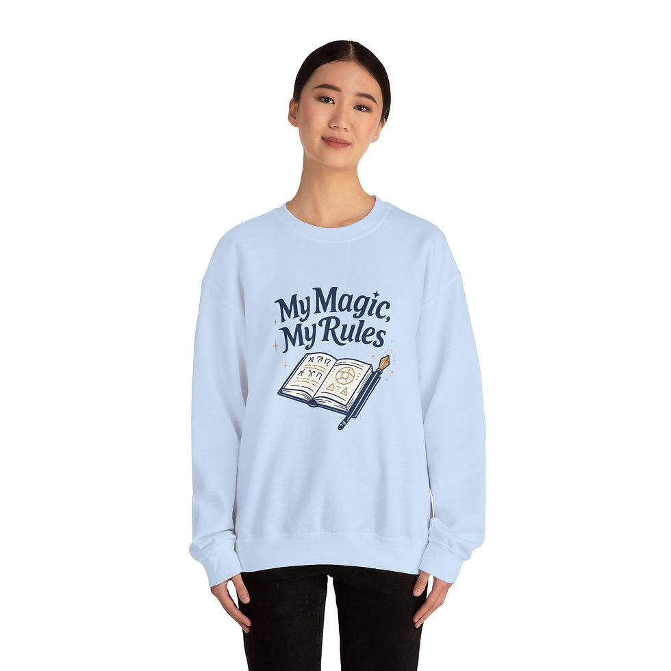 Thumbnail: Magic Is Messy sweatshirt with playful magical design