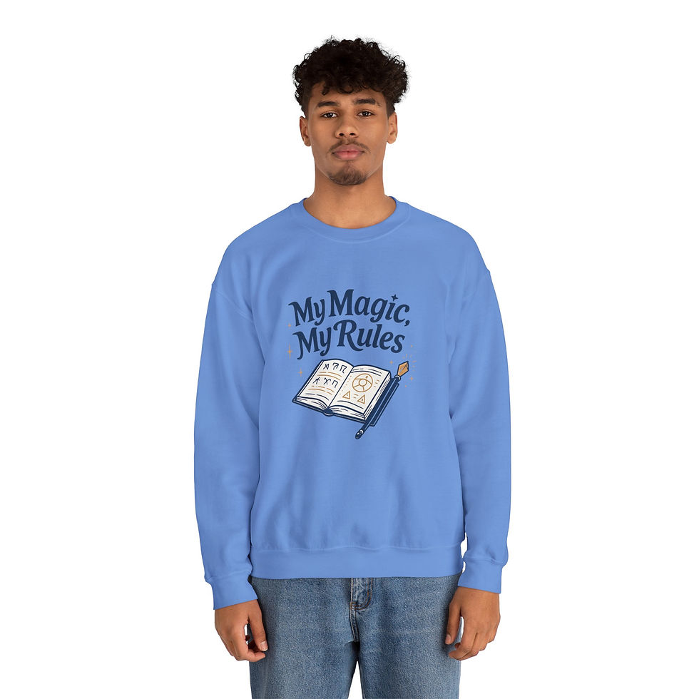 Thumbnail: Magic Is Messy sweatshirt with playful magical design