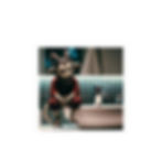 Shiriq Panda sticker featuring a mischievous panda character in a bathroom scene, a whimsical design inspired by supernatural