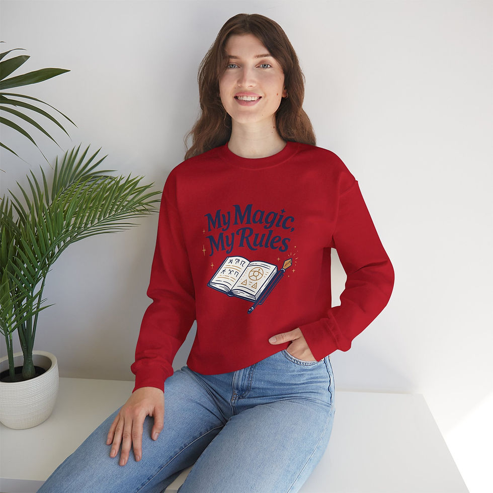 Thumbnail: Magic Is Messy sweatshirt with playful magical design