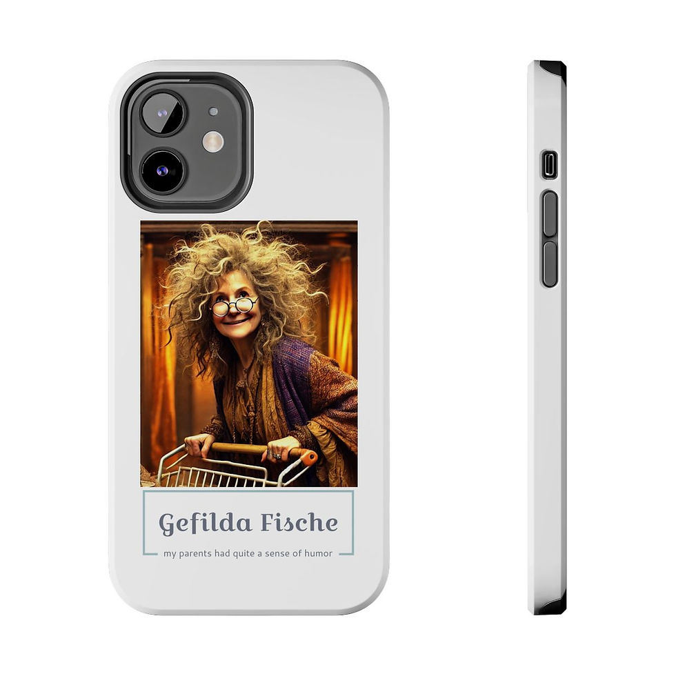 Gefilda with cart phone case