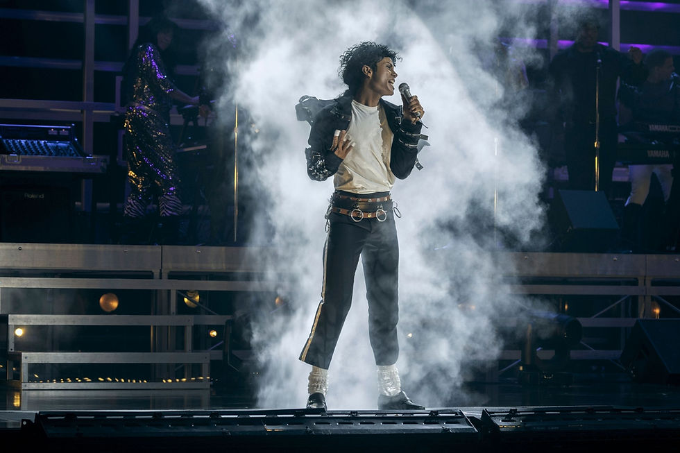 Jaafar Jackson as Michael Jackson in Michael. Photography: Kevin Mazur/Lionsgate
