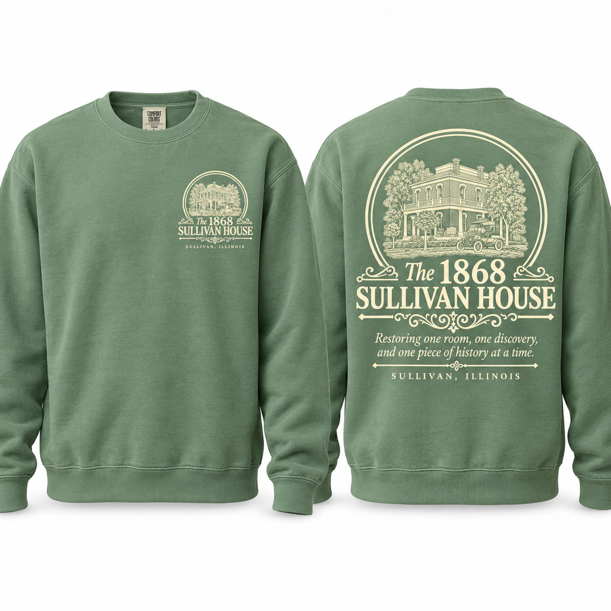 The 1868 Sullivan House - Comfort Colors 1566 Crewneck