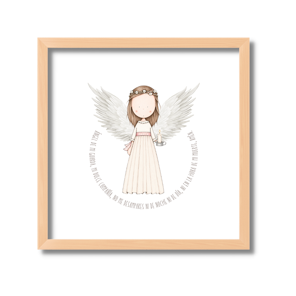 Miniatura: Cuadros de Ángel de la Guarda Blancos