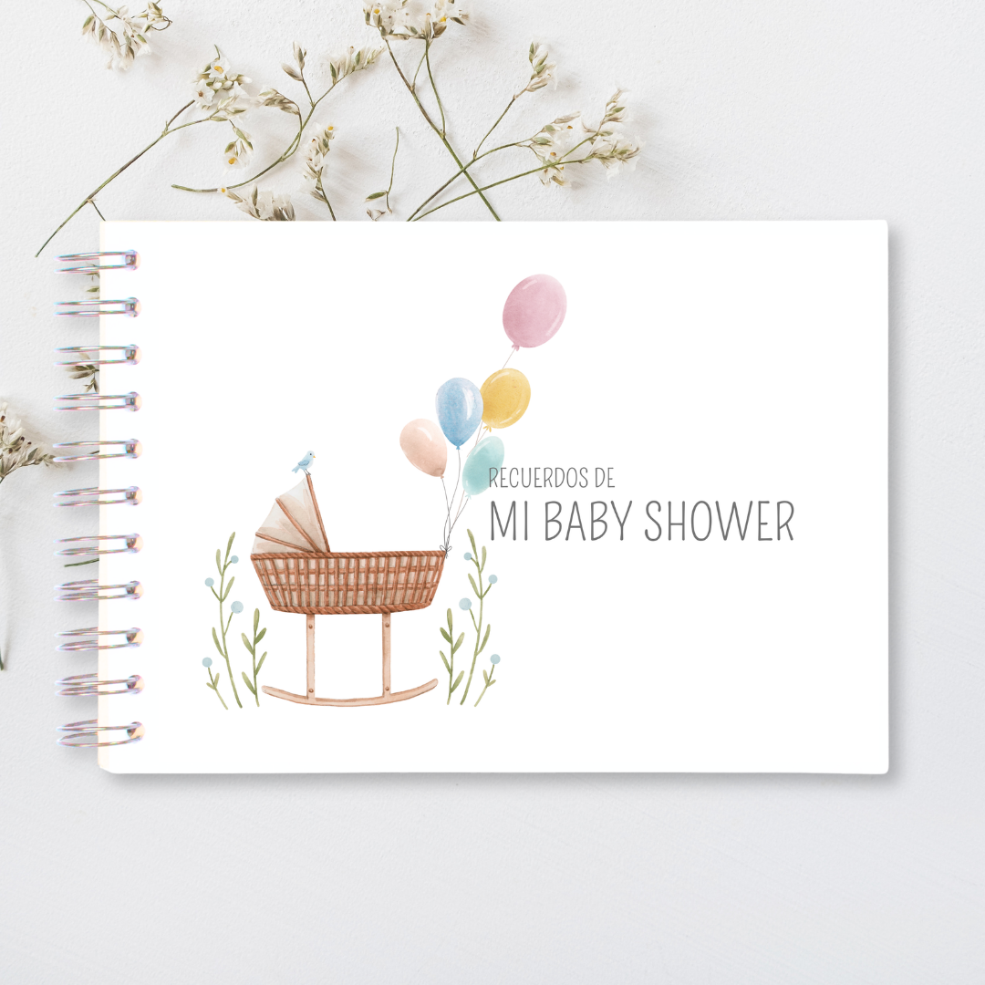 Libreta "Recuerdos de mi Baby Shower"