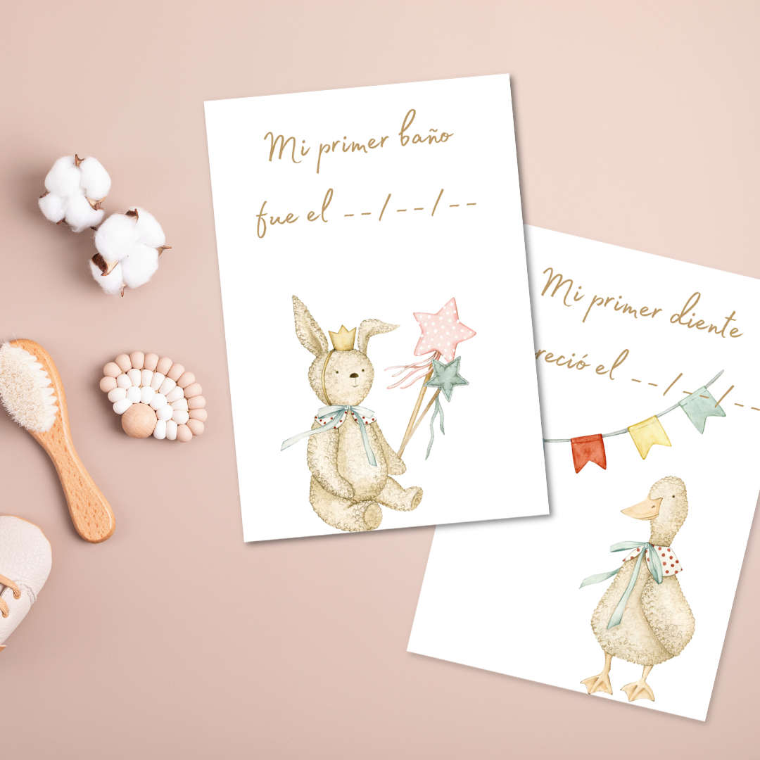 Tarjetas Bebé "Mi Primera Vez"