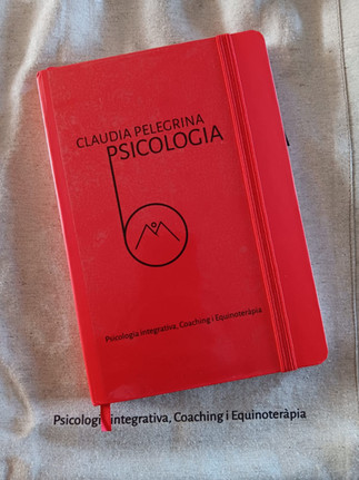 Claudia Pelegrina. Llibreta Claudia Pelegrina Psicologia, psicòloga Platja d'Aro.