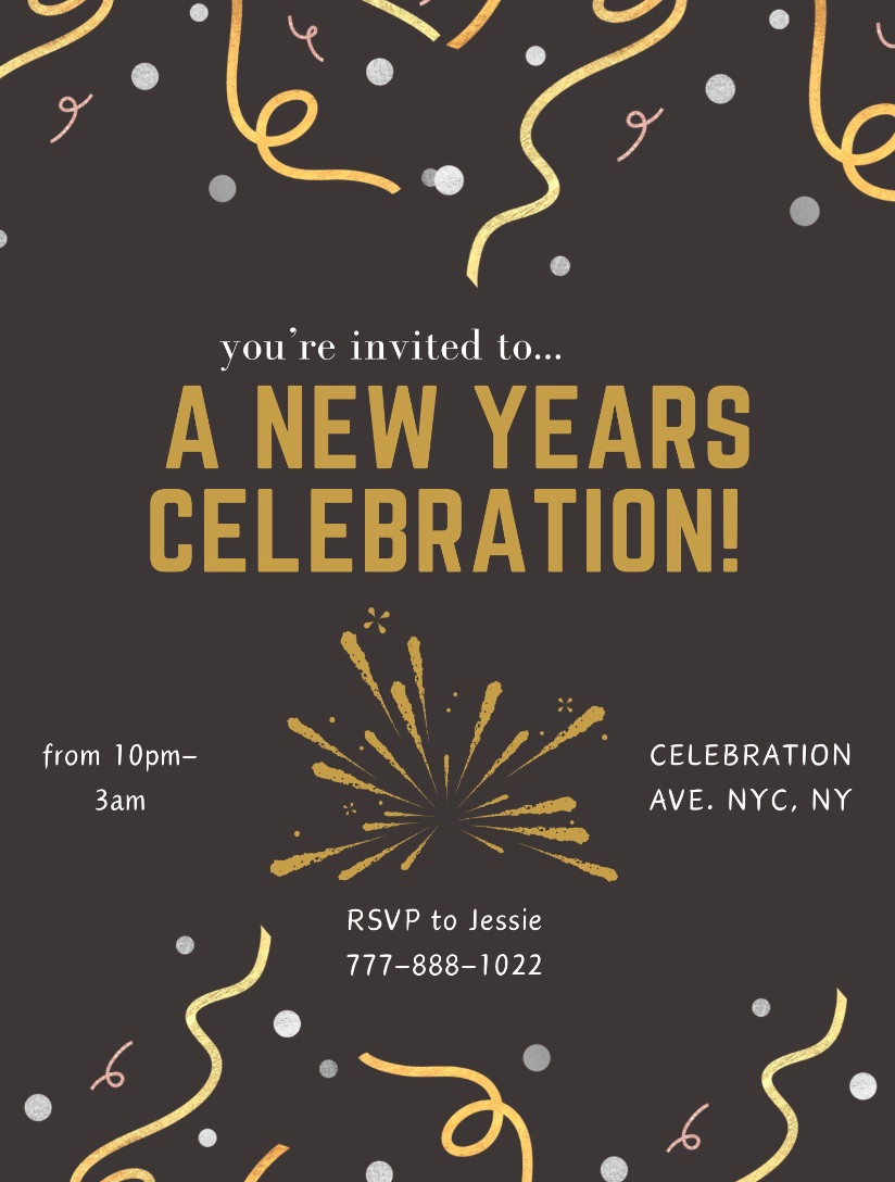 midnight kisses nye invite