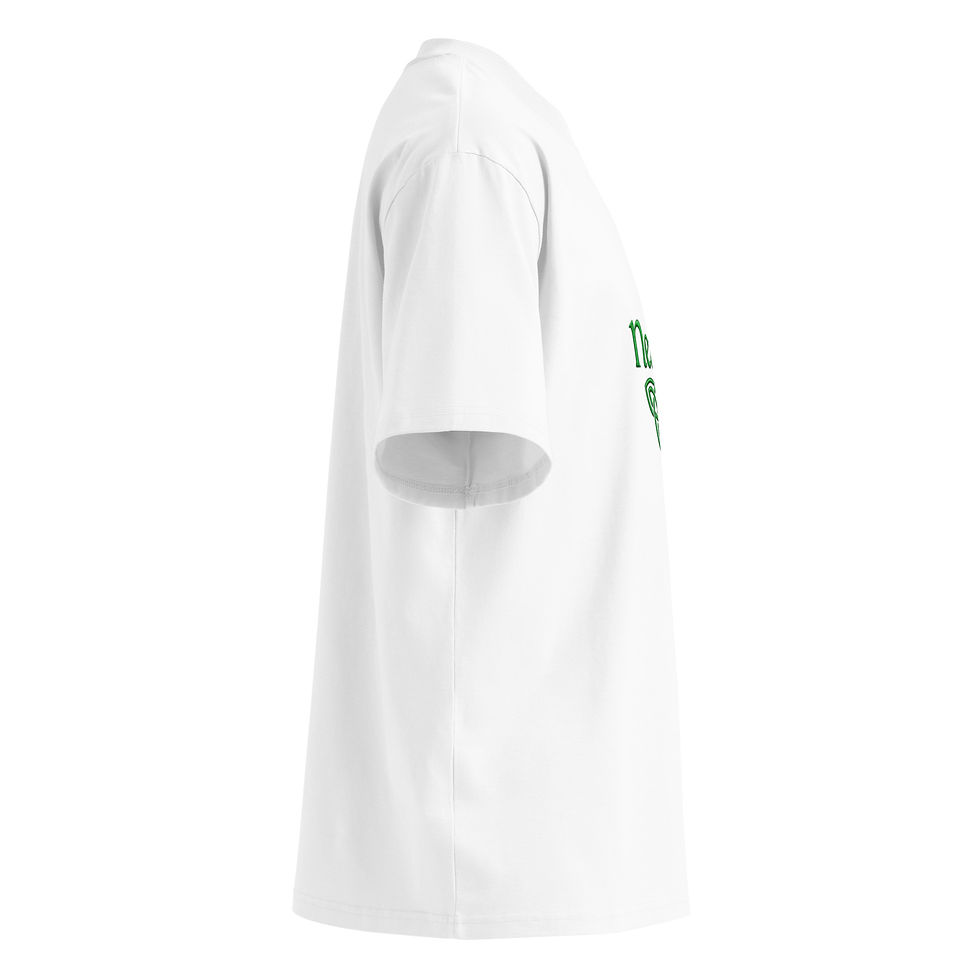 Thumbnail: Unisex organic oversized high neck t-shirt