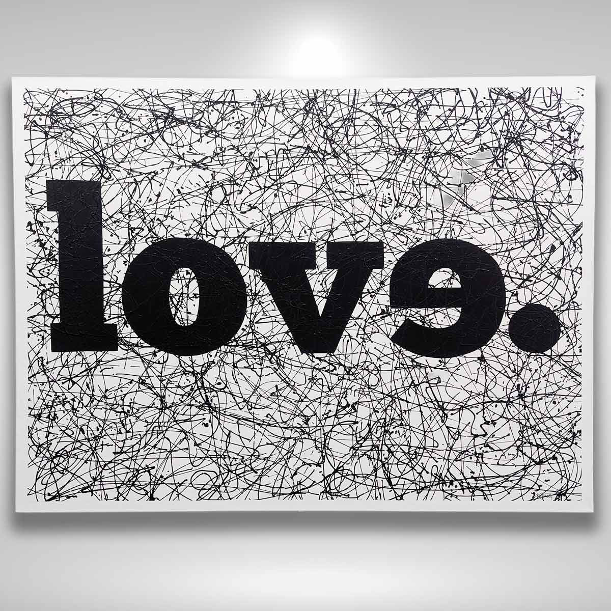 "Love." by Eric Koenig | Modern Minimalist Typographic Art