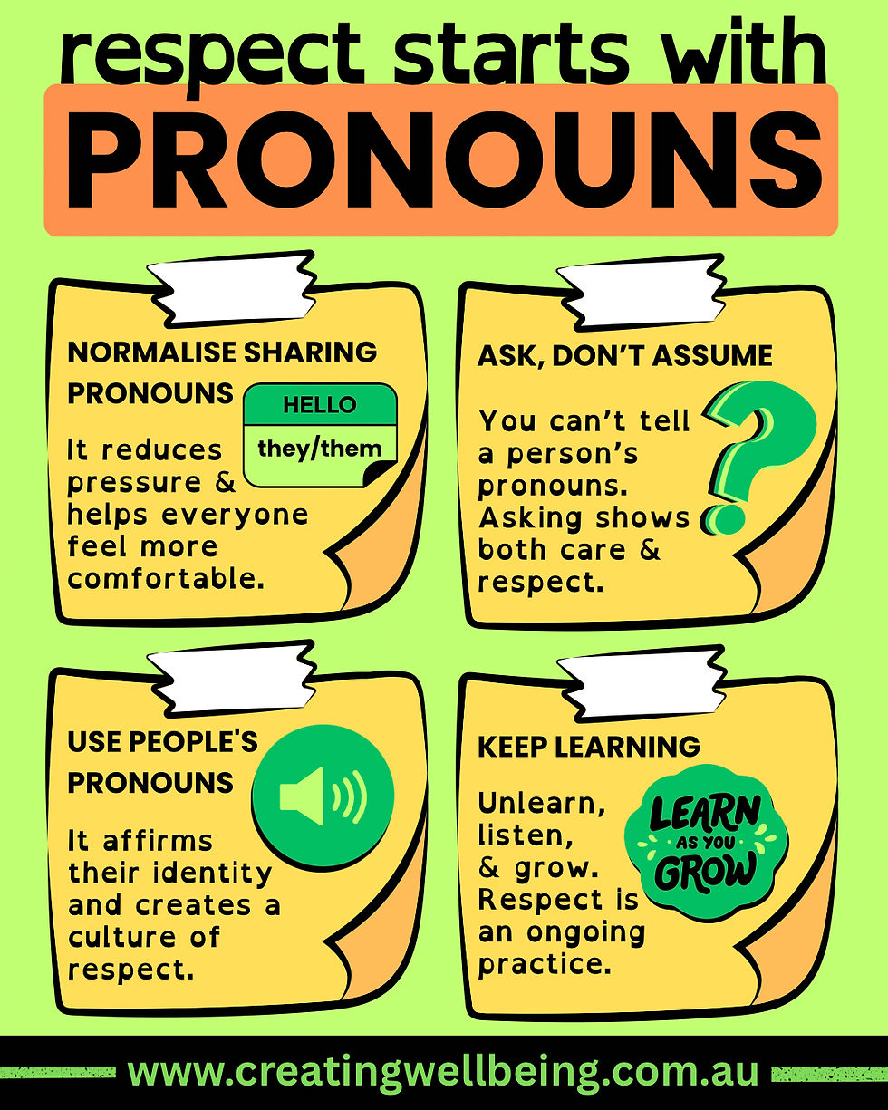 Respect Starts With Pronouns
