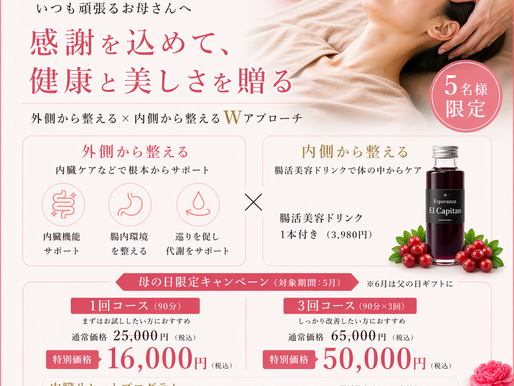 【ORION 表参道】母の日限定ギフト|YouTube出演の清野先生が贈る“内臓×自律神経”特別ケア