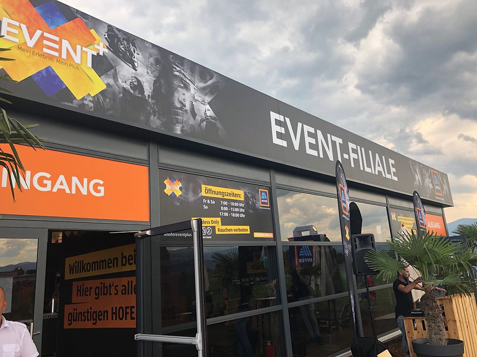 Projekt: Hofer Event-Filiale