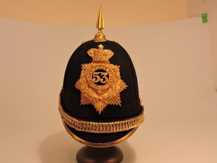 Exemple d’un Home Pattern Helmet, ou un « Blue Velvet Helmet »