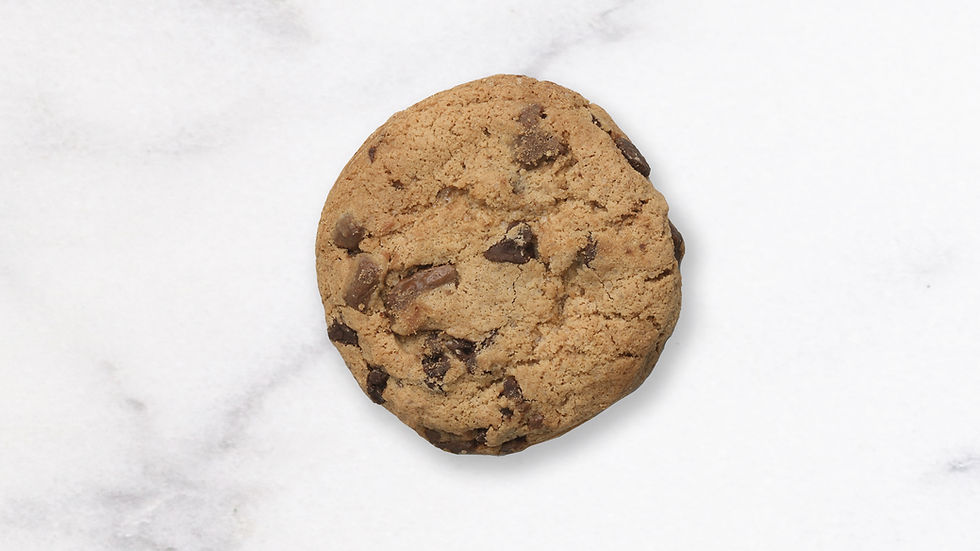 Close-up view of a plate with broccoli and a cookie on a child’s dining table