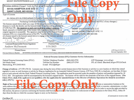 MDRF FFL valid until February 1, 2028