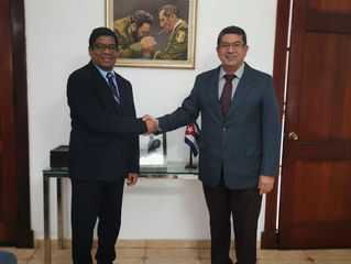 Visita de Cortesía al Embajador de Cuba.