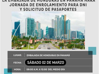 Aviso importante para la comunidad hondureña radicada en Panamá. 