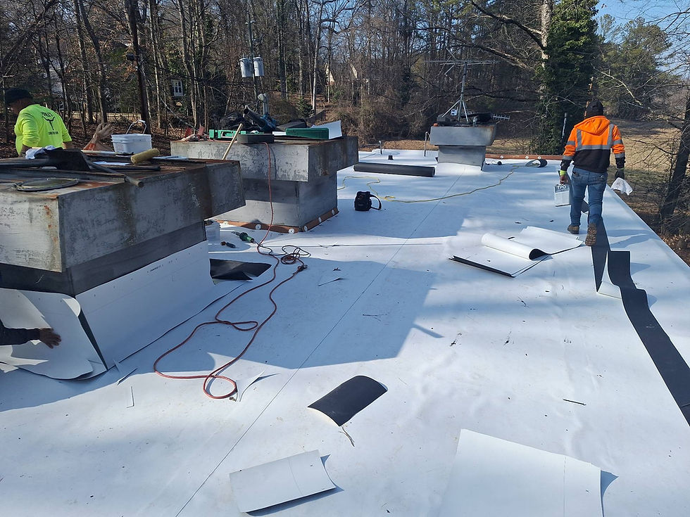 Close-up view of a custom fabricated metal roofing panel